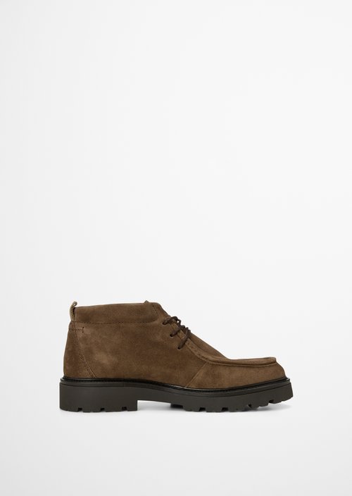 Phil Lace-Up Boots — Dark Taupe