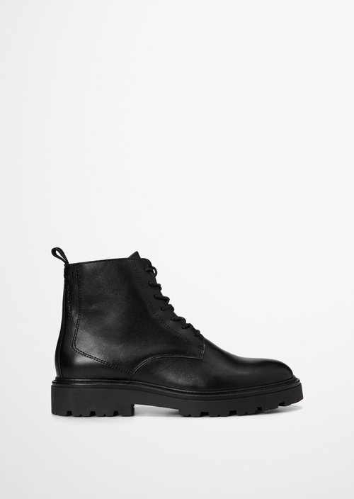 Phil Lace-Up Boots — Black