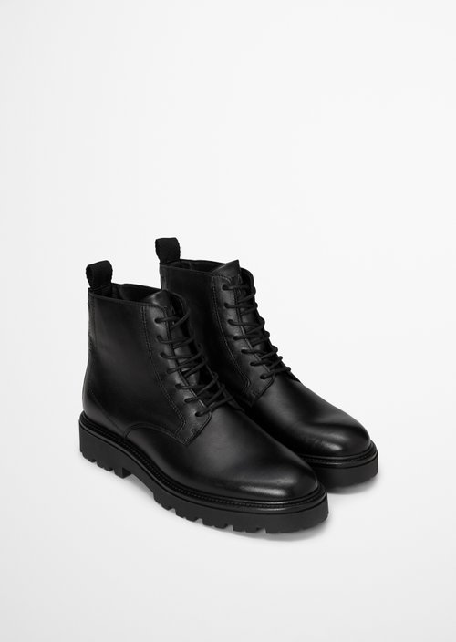 Phil Lace-Up Boots — Black