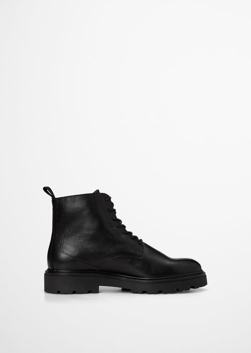 Phil Lace-Up Boots — Black