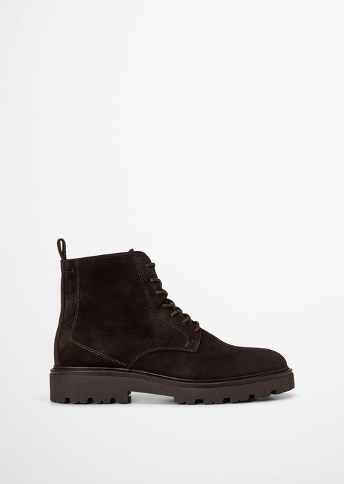 Phil Lace-Up Boots — Coffee Brown