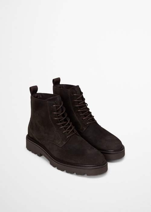 Phil Lace-Up Boots — Coffee Brown