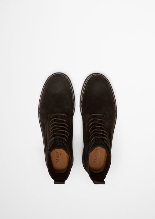 Phil Lace-Up Boots — Coffee Brown