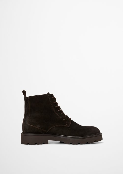 Phil Lace-Up Boots — Coffee Brown