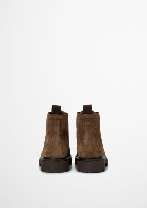Phil Lace-Up Boots — Dark Taupe