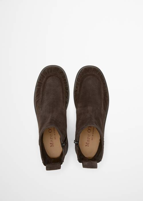 Bottines modèle Erin Burnt Coffee en vue de dessus