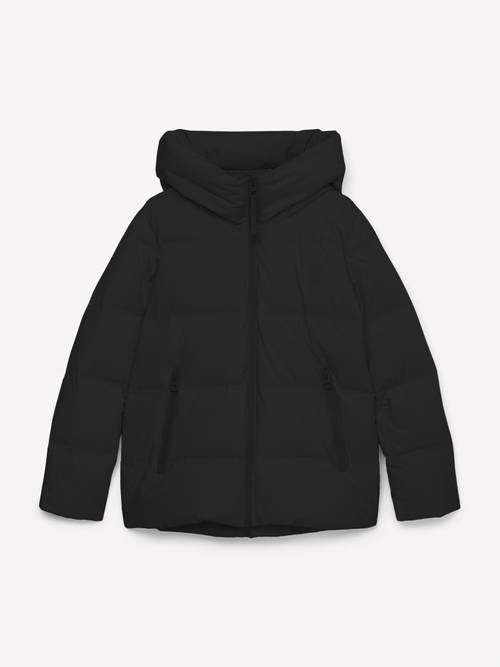 MOP x Function Down Jacket Black in isolated view without model