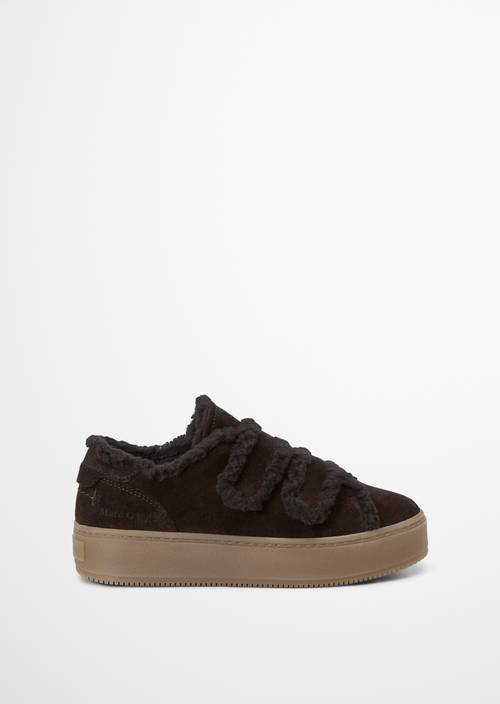 Modèle de baskets Edith Burnt Coffee vue extérieure de la chaussure droite