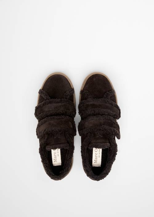 Modèle de baskets Edith Burnt Coffee en vue de dessus