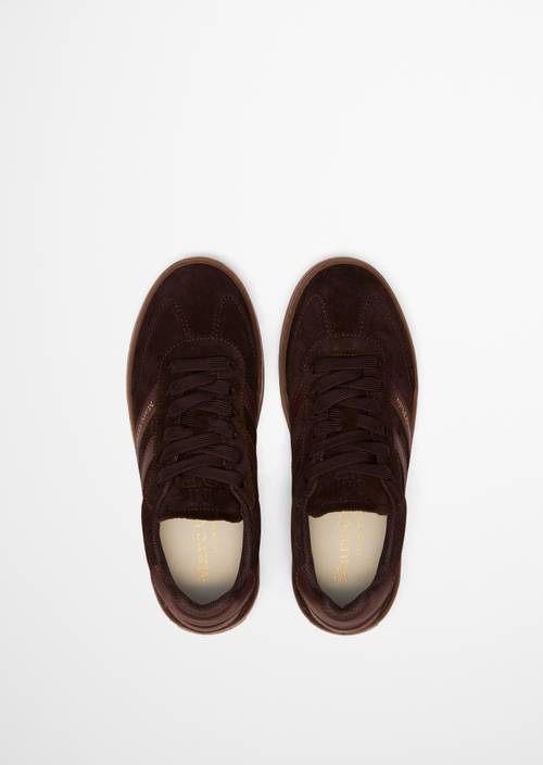 Sneaker-model Edith Burnt Coffee in bovenaanzicht