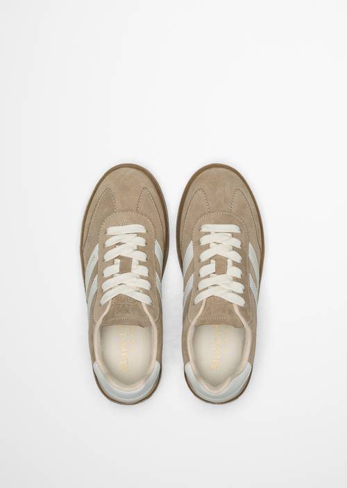 Sneaker-model Edith Earthy Taupe in bovenaanzicht