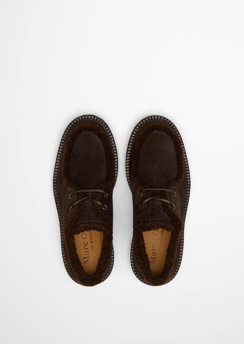 Phia High-Top Loafer Burnt Coffee in top view