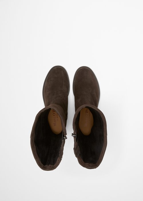 Paula Model Long-Shaft Boots — Burnt Coffee