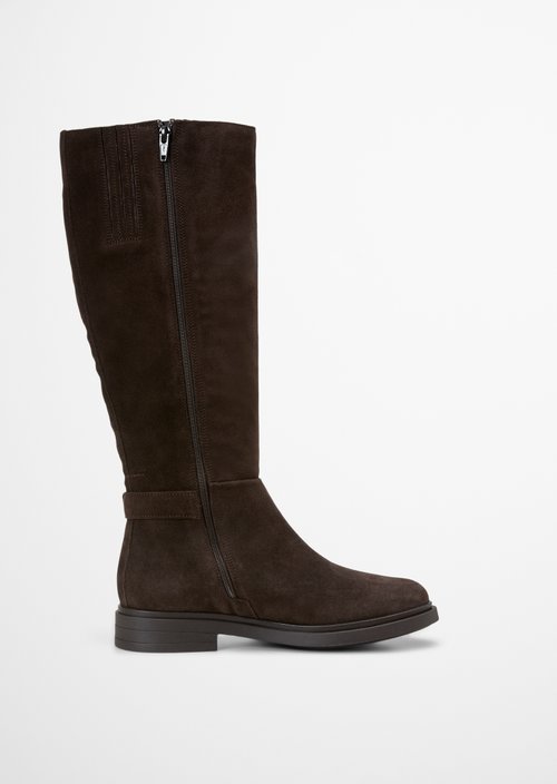 Paula Model Long-Shaft Boots — Burnt Coffee