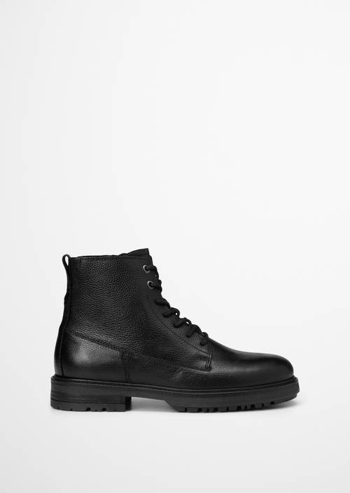 Schnürstiefel Model Rony Black Ansicht rechter Schuh von außen