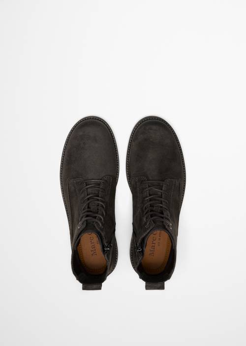 Bottines à lacets, modèle Rony Dark Graphite en vue de dessus