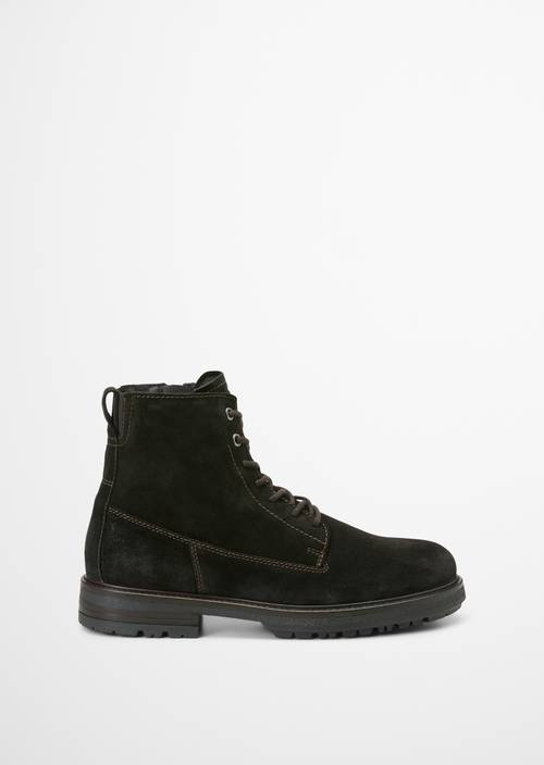 Bottines à lacets, modèle Rony Coffee Brown vue extérieure de la chaussure droite