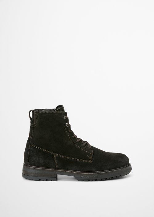 Rony Lace-Up Ankle Boots — Coffee Brown