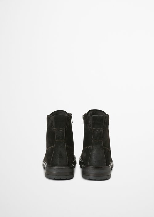 Rony Lace-Up Ankle Boots — Coffee Brown