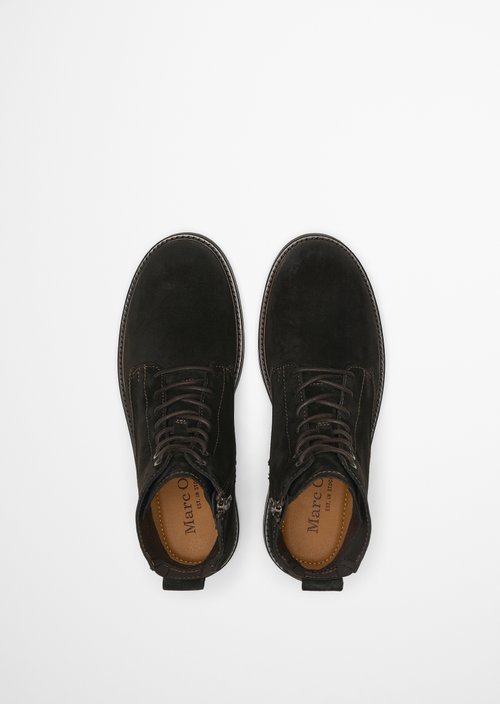 Rony Lace-Up Ankle Boots — Coffee Brown