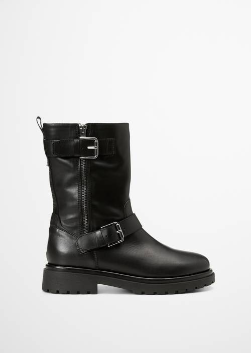 Bottes modèle Birte Black vue extérieure de la chaussure droite