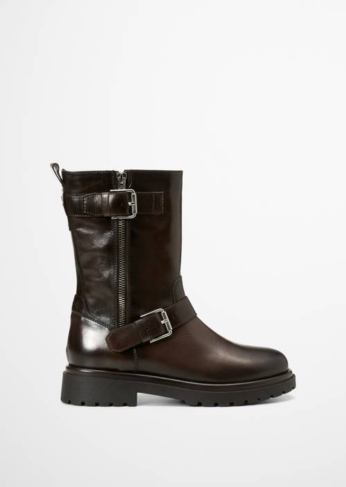 Birte Boots Black Coffee right shoe outer view