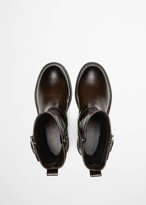 Birte Boots Black Coffee in top view