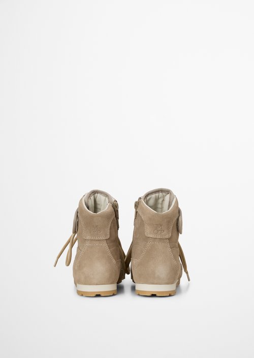 Fabiana High-Top Sneakers — Earthy Taupe