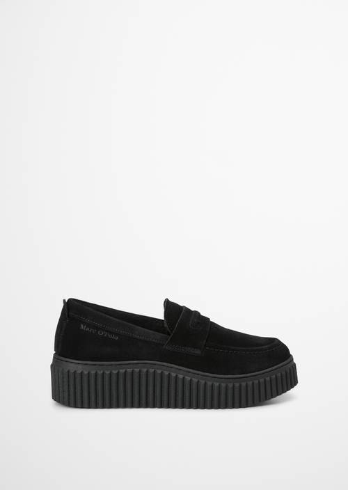 Mocassins « Bianca » Black vue extérieure de la chaussure droite
