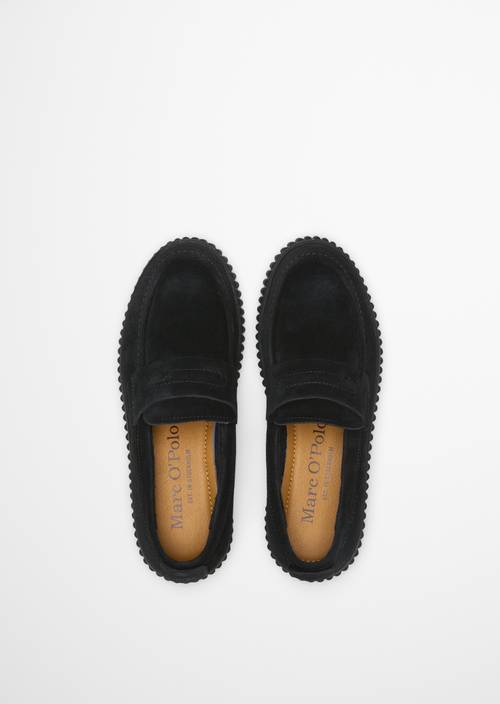Mocassins « Bianca » Black en vue de dessus