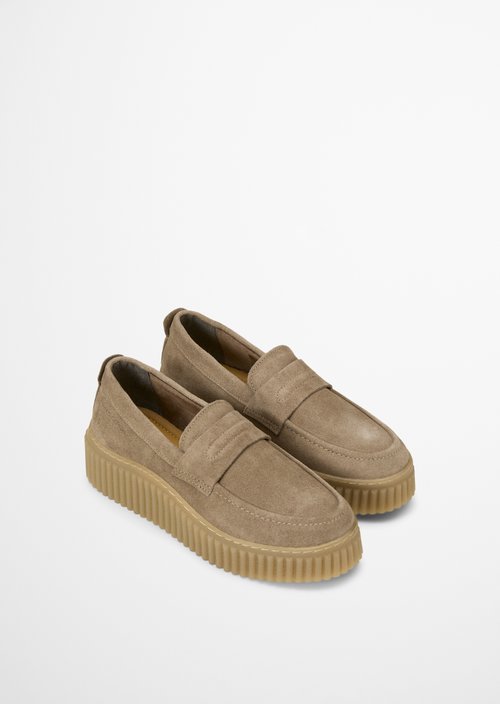 Bianca Penny Loafer — Faded Brown