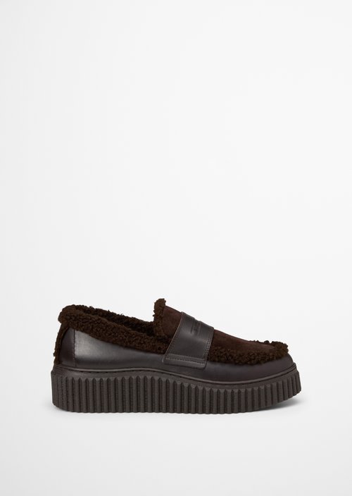Bianca Platform Loafer — Black Coffee