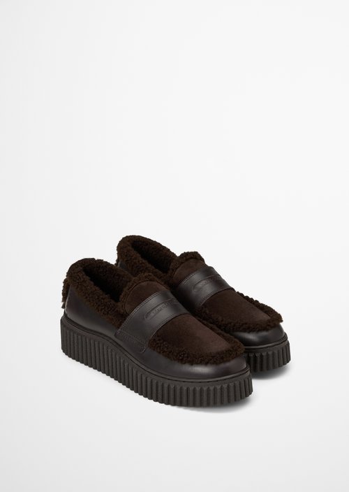Bianca Platform Loafer — Black Coffee