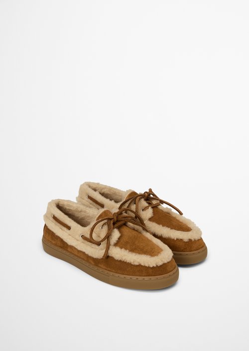 Kara Boat Shoe — Pure Camel