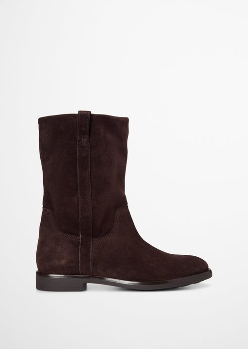 Mid-Calf Boots, Wendy Style — Burnt Coffee