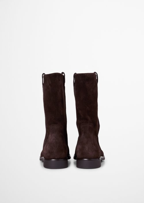 Mid-Calf Boots, Wendy Style — Burnt Coffee