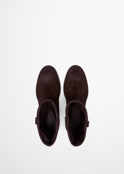 Mid-Calf Boots, Wendy Style — Burnt Coffee