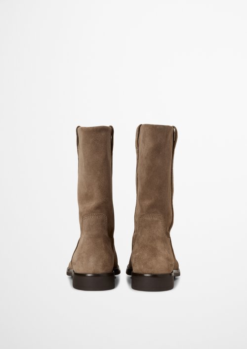 Mid-Calf Boots, Wendy Style — Faded Brown