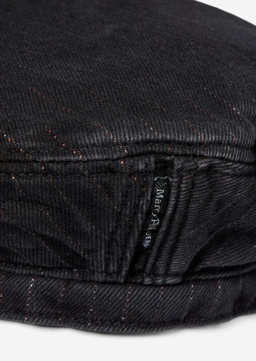 Pinstriped Cap — Dark Grey