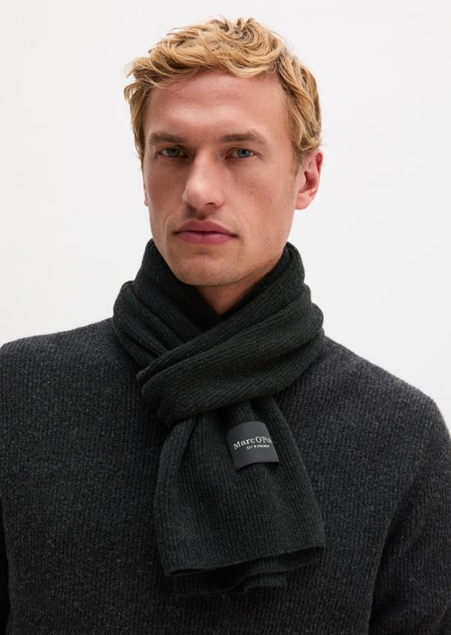 Strickschal — Dark Grey Melange
