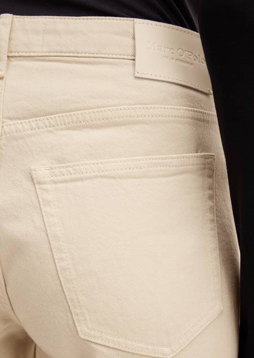 Jeans modèle Mala, coupe slim et longueur courte Chalky Sand en vue détaillée
