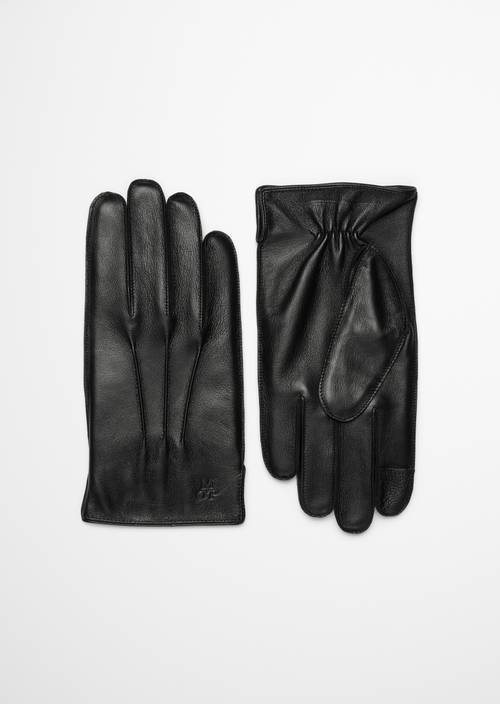 Kožené rukavice Black v předním pohledu