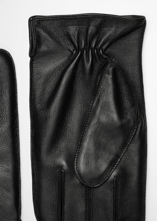 Kožené rukavice Black v detailním pohledu