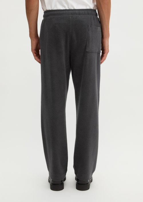 Regular-Fit Terry Jersey Pants — Broken Graphite