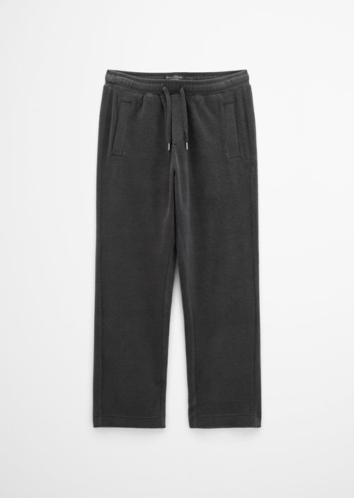 Regular-Fit Terry Jersey Pants — Broken Graphite
