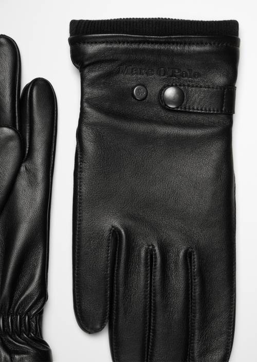 Lederhandschuhe Black in Detailansicht