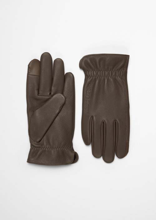 Leather gloves — Dark Nickle