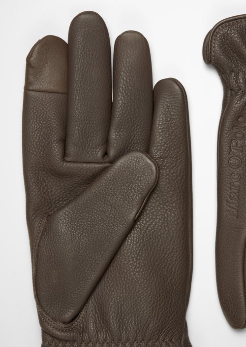 Leather gloves — Dark Nickle