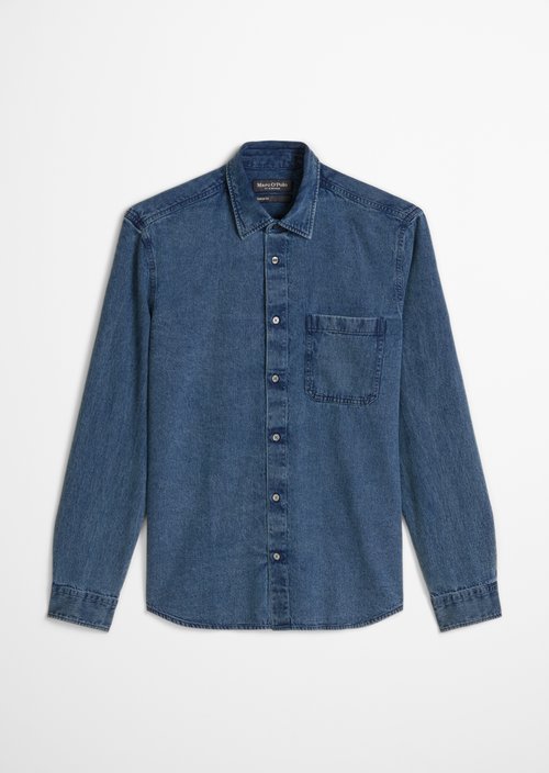 Regular-fit denim shirt — Dark Blue