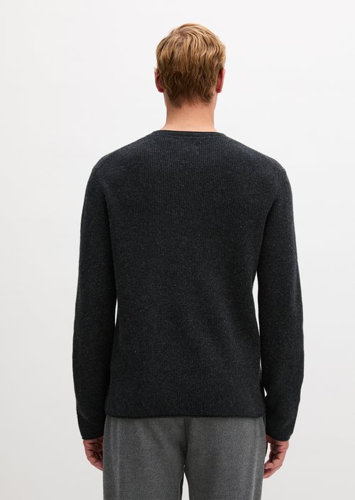 Regular-fit sweater — Dark Grey Melange